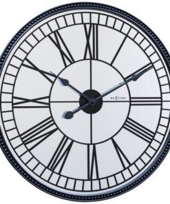 Wandklok Nextime Cleopatra Mirror dia 56cm glas zwart