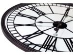 Wandklok Nextime Cleopatra Mirror dia 56cm glas zwart