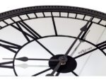 Wandklok Nextime Cleopatra Mirror dia 56cm glas zwart