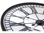 Wandklok Nextime Cleopatra Mirror dia 56cm glas zwart