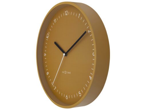 Wandklok Nextime dia 30cm Geel Aluminium Berlin