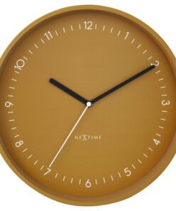 Wandklok Nextime dia 30cm Geel Aluminium Berlin