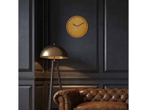 Wandklok Nextime dia 30cm Geel Aluminium Berlin