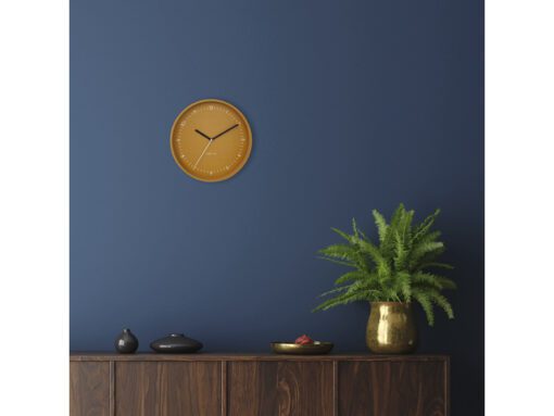 Wandklok Nextime dia 30cm Geel Aluminium Berlin