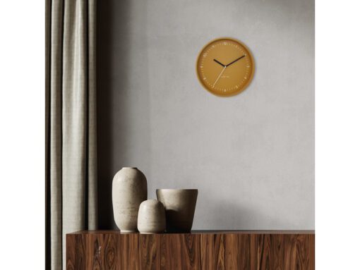 Wandklok Nextime dia 30cm Geel Aluminium Berlin