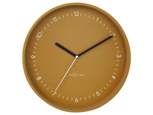 Wandklok Nextime dia 30cm Geel Aluminium Berlin