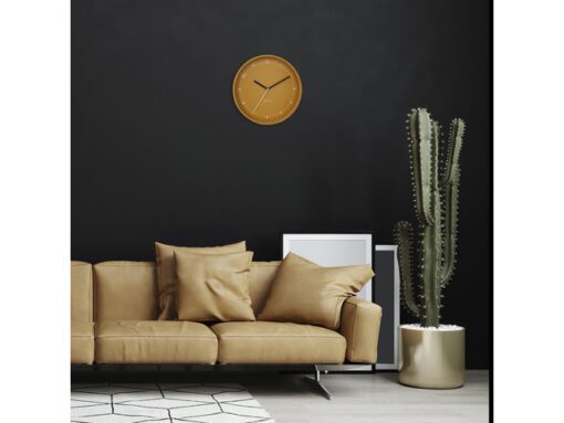 Wandklok Nextime dia 30cm Geel Aluminium Berlin
