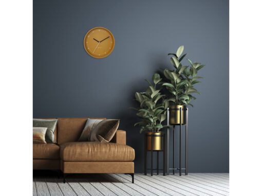 Wandklok Nextime dia 30cm Geel Aluminium Berlin