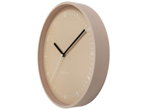 Wandklok Nextime dia 30cm Roze Aluminum Berlin