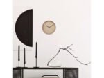 Wandklok Nextime dia 30cm Roze Aluminum Berlin
