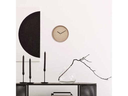 Wandklok Nextime dia 30cm Roze Aluminum Berlin
