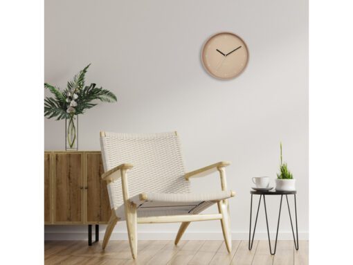 Wandklok Nextime dia 30cm Roze Aluminum Berlin