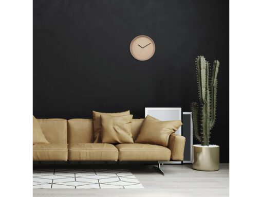 Wandklok Nextime dia 30cm Roze Aluminum Berlin