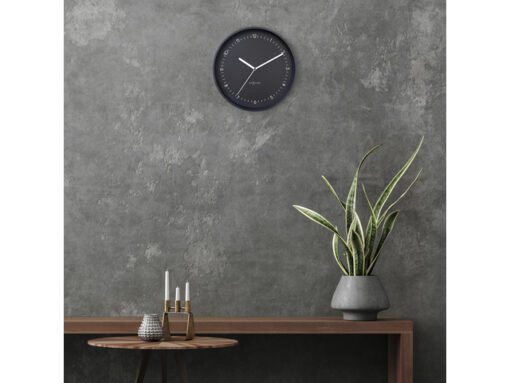 Wandklok Nextime dia 30cm Zwart Aluminum Berlin
