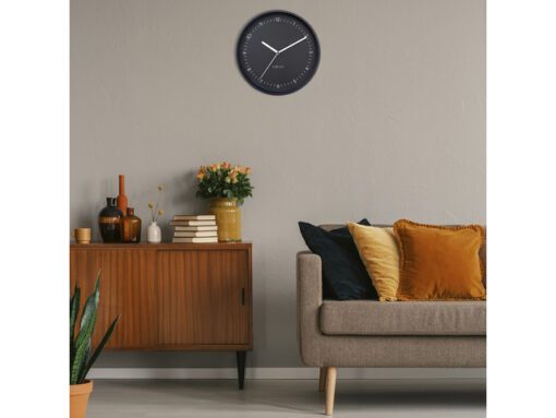 Wandklok Nextime dia 30cm Zwart Aluminum Berlin