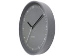 Wandklok Nextime dia 30cm grijs aluminium Berlijn
