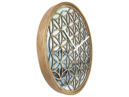 Wandklok Nextime dia 40cm Groen Hout Concord