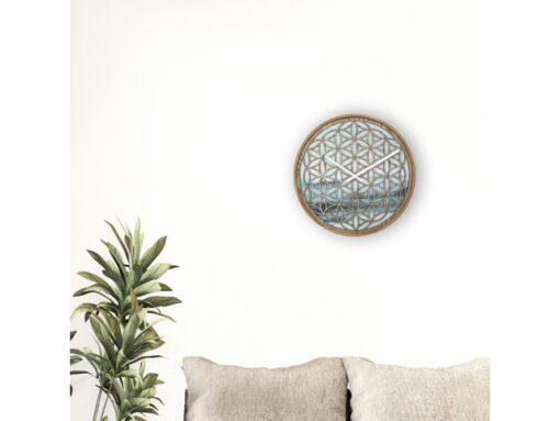 Wandklok Nextime dia 40cm Groen Hout Concord