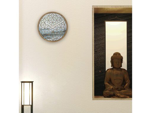 Wandklok Nextime dia 40cm Groen Hout Concord