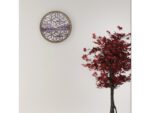 Wandklok Nextime dia 40cm Paars Hout Yogi