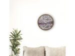 Wandklok Nextime dia 40cm Paars Hout Yogi