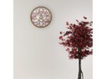 Wandklok Nextime dia 40cm Roze Hout Lotus
