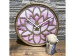 Wandklok Nextime dia 40cm Roze Hout Lotus