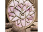 Wandklok Nextime dia 40cm Roze Hout Lotus