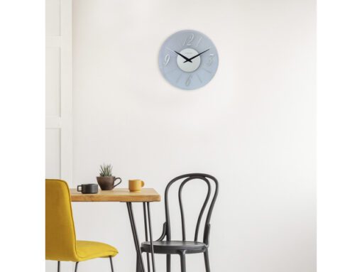 Wandklok Nextime dia 43cm glas Frosted/Mirror Dali Round