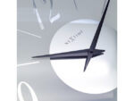 Wandklok Nextime dia 43cm glas Frosted/Mirror Dali Round