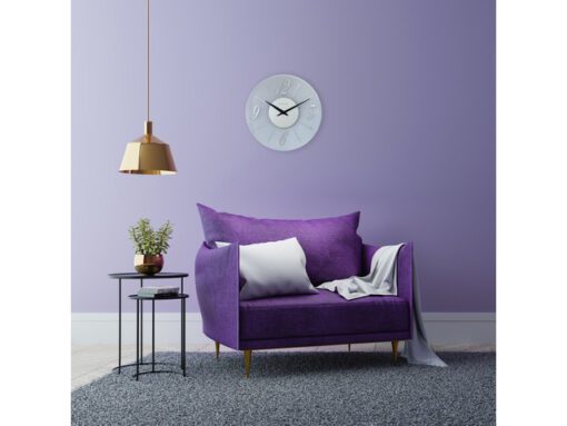 Wandklok Nextime dia 43cm glas Frosted/Mirror Dali Round