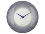 Wandklok Nextime dia 50cm bolvormig glas blauw kunststof    Deep