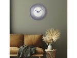 Wandklok Nextime dia 50cm bolvormig glas blauw kunststof    Deep
