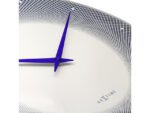 Wandklok Nextime dia 50cm bolvormig glas blauw kunststof    Deep
