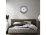 Wandklok Nextime dia 50cm bolvormig glas blauw kunststof    Deep