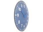 Wandklok Nextime dia 50cm bolvormig glas blauw kunststof    Duomo