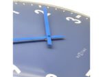 Wandklok Nextime dia 50cm bolvormig glas blauw kunststof    Duomo