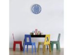 Wandklok Nextime dia 50cm bolvormig glas blauw kunststof    Duomo
