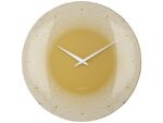 Wandklok Nextime dia 50cm bolvormig glas geel kunststof Deep