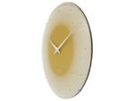 Wandklok Nextime dia 50cm bolvormig glas geel kunststof Deep
