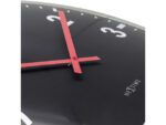 Wandklok Nextime dia 50cm bolvormig glas zwart kunststof    Duomo