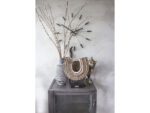Wandklok Nextime dia. 58 cm, metaal, zwart, 'Plug inn'
