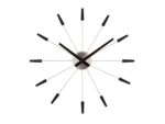 Wandklok Nextime dia. 58 cm, metaal, zwart, 'Plug inn'