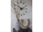 Wandklok Nextime dia. 58 cm, metaal, zwart, 'Plug inn'