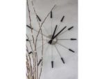 Wandklok Nextime dia. 58 cm, metaal, zwart, 'Plug inn'