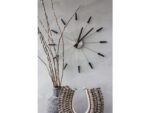 Wandklok Nextime dia. 58 cm, metaal, zwart, 'Plug inn'