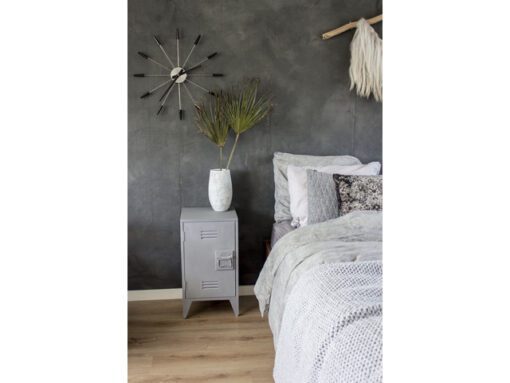 Wandklok Nextime dia. 58 cm, metaal, zwart, 'Plug inn'