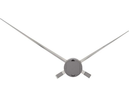 Wandklok- Ø 85 cm- Aluminium- Zilver- 'Hands'