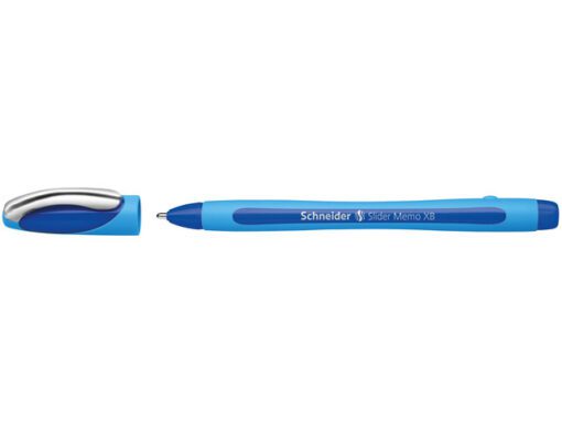 balpen Schneider Slider Memo XB op blister blauw