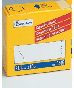 correctietape Zweckform wit permanent 21,1mmx15m